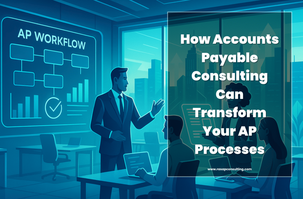 Accounts payable consulting team automating invoice approvals dashboard